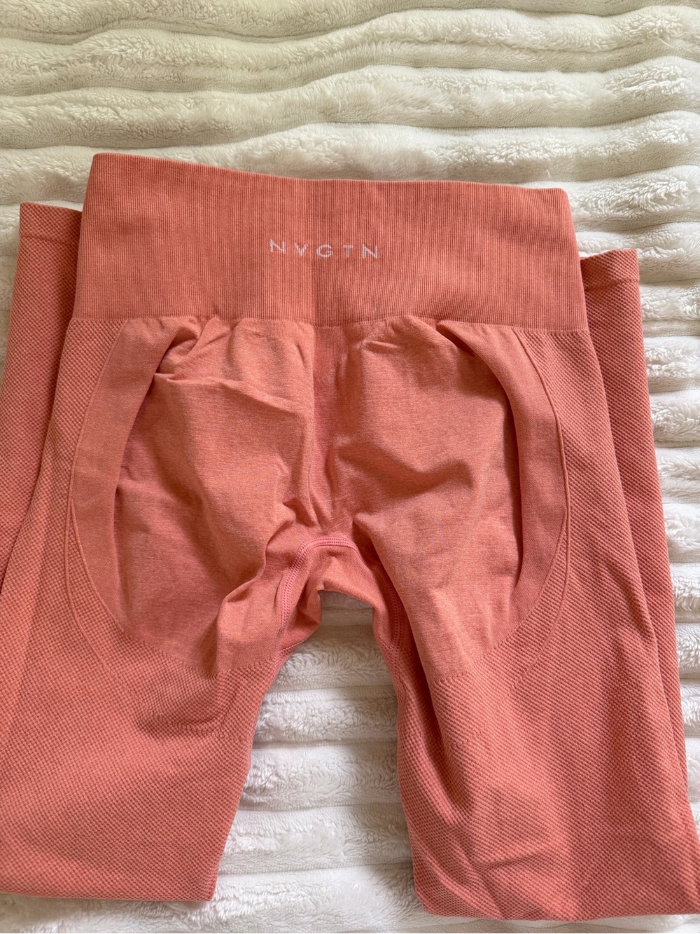 NVGTN Kids Coral High-Waist Seamless Leggings